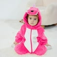 thumbnail image 1 of LOLANTA Toddler Dinosaur Animal Costume Unisex Baby Kids Flannel Hooded Romper Jumpsuit Dress Up Outfit, 1 of 5