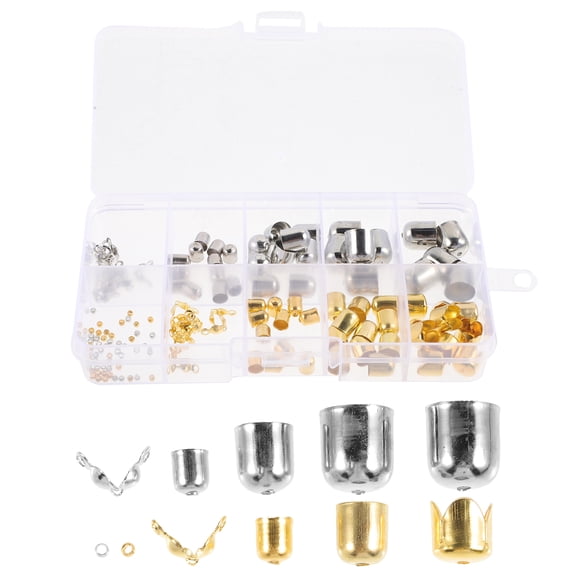 LOLIPPYY 1 Box Jewelry Buckles Metal Loose Beads Crafts Spacer Beads for Jewelry Bracelet Making