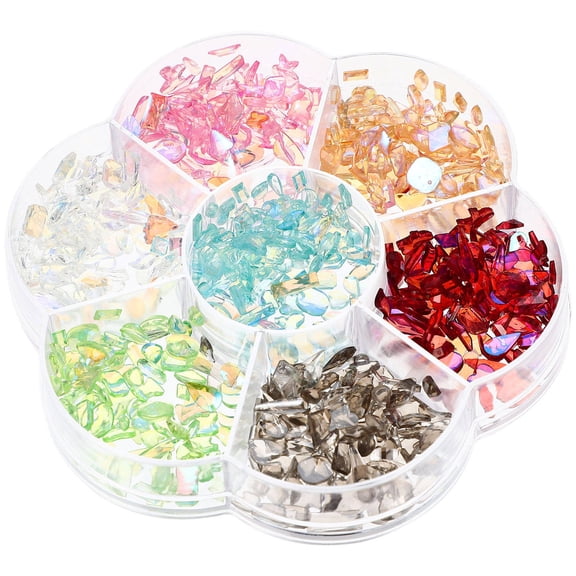 LOLIPPYY Chic Shape Nail Ornaments Assorted Colors, 1 Box for Creative Nail Art Designs