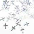 thumbnail image 1 of LOLIPPYY 1 Pack Baptism Confetti Glitter Cross Table Confetti Decorations For Baptism First Communion Baby Shower Birthday Gender Reveals Party Supplies Silver, 1 of 7