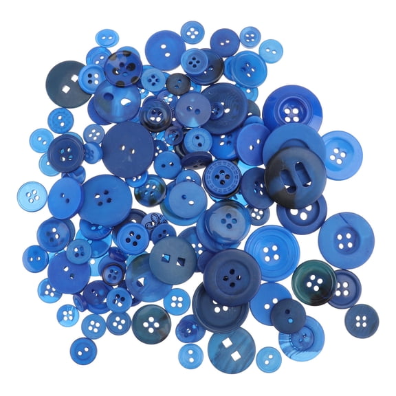 LOLIPPYY Resin Buttons Blue DIY Clothes Accessory Decor
