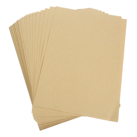 LOLIPPYY 1 Pack Handcrafted Thick Kraft Paper Sheets A4 Size for Crafting, Notebooks, Calendars, Versatile Wood Pulp Paper