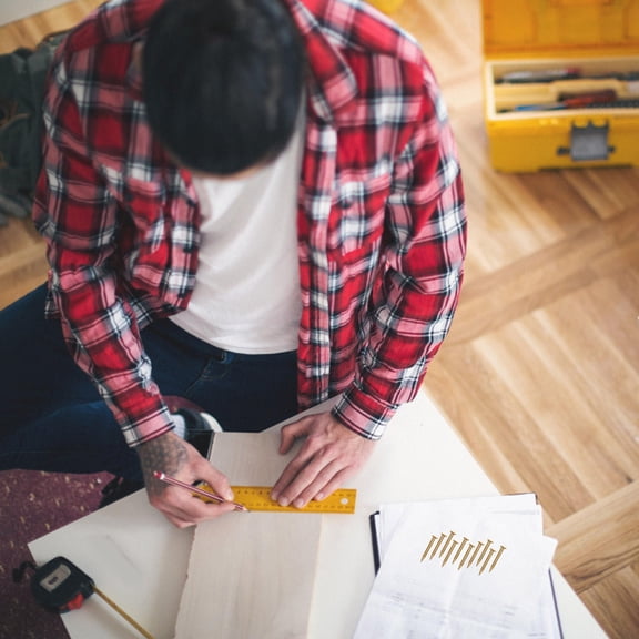 LOLIPPYY 1 Pack Picture Frame Nails for Hanging Golden Decorative Nails for Home Use