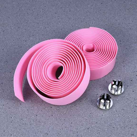 LOLIPPYY 1 Pair Bike Handle Grip Tape Wear Resistance Natural Synthetic Material Pink