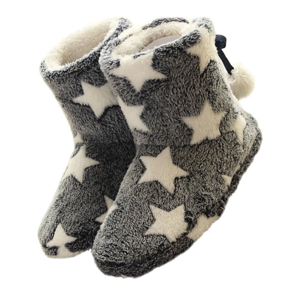 LOLIPPYY 1 Pair Bootie Slippers for Women Trendy Winter Boots Woman Plush Warmth