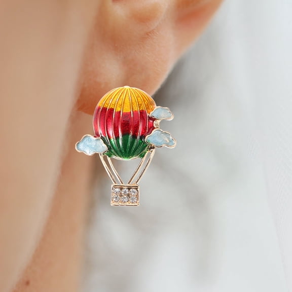 LOLIPPYY 1 Pair Carnival Vintage Earrings Zinc Alloy Balloon Shape Decoration Daily Wear