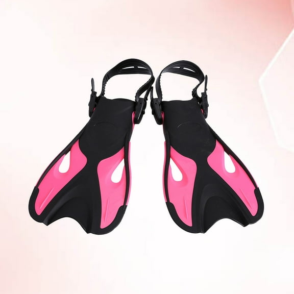 LOLIPPYY 1 Pair Diving Foot Flipper for Snorkelers and Divers in Pink Color 16.1x7.5in