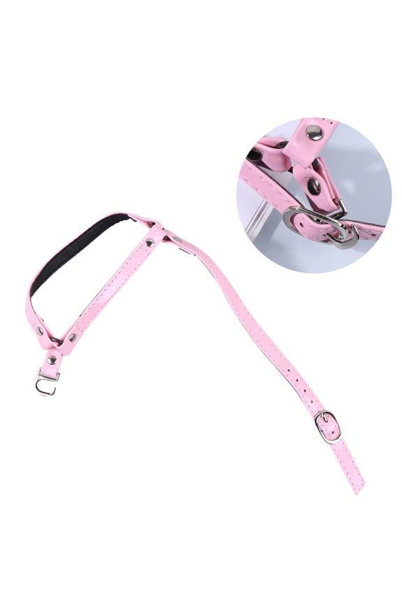 1 Pair Elastic Straps for Sandals Pink Imitation Leather for High Heels and DIY 13.4x2.4x0.6in