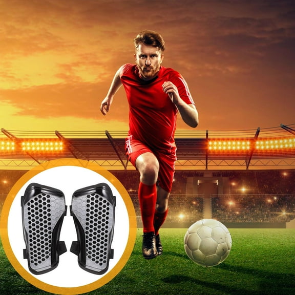LOLIPPYY 1 Pair Football Calf Protectors Lightweight Resin Soccer Protective Gear for Adults for Fan Gear