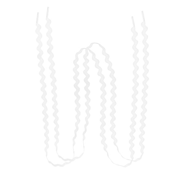 LOLIPPYY 1 Pair Laces For Sneakers Wavy Cloth Durable For Everyday Use