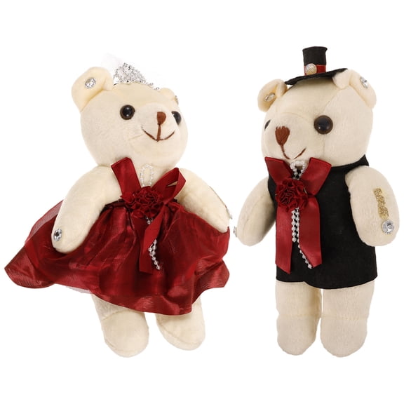 LOLIPPYY 1 Pair Mini Bear for Wedding Decorations Multi Decoration for Cake Boxes