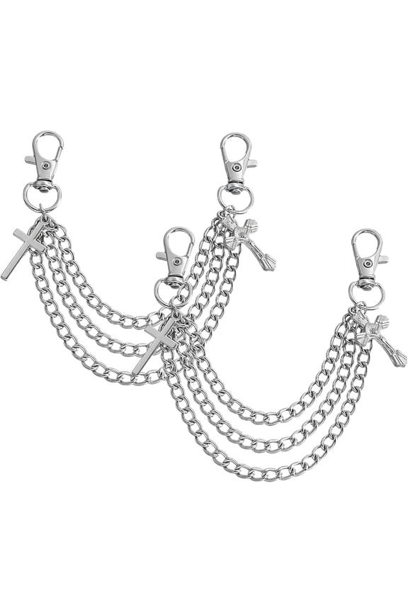 1 Pair Shoe Chains for Men and Women, Decorative Shoe Charms and Lace Jewelry Accessories