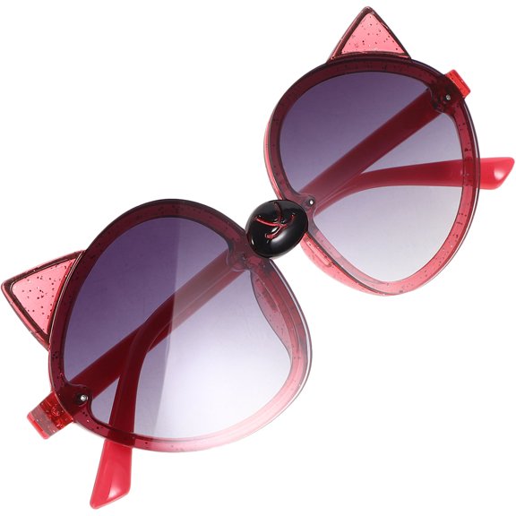 LOLIPPYY 1 Pair Sunglass Kids Fashionable Red Plastic UV Protection For Outdoor Activities