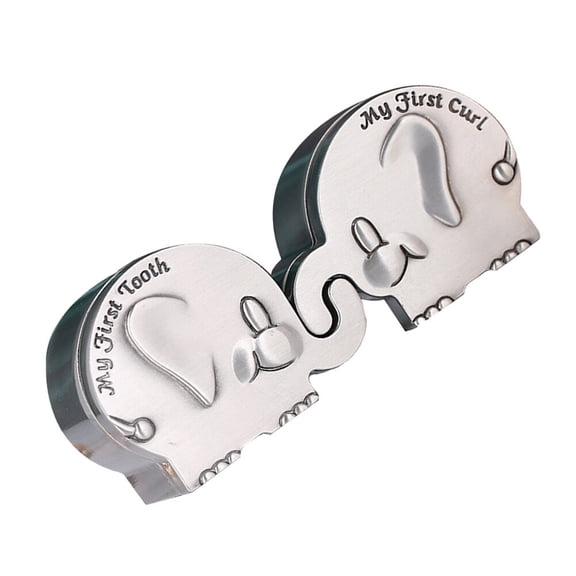 LOLIPPYY Keepsake Box for 's First Tooth and Curl Storage, Metal Holder