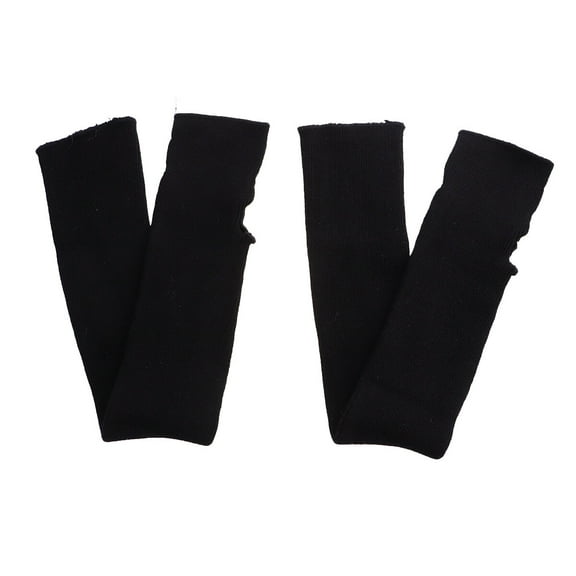 LOLIPPYY 1 Pair Black Winter Forearm Arm Sleeves with Warm Cotton Lining for Cold Weather