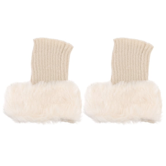 LOLIPPYY 1 Pair of Boot Covers for Warmth Elegant for Women in Beige