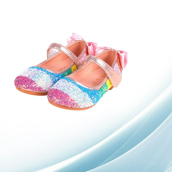 LOLIPPYY 1 Pair of Breathable Sequin Shoes Fashion TPR Round Head Dance Shoes for Girls