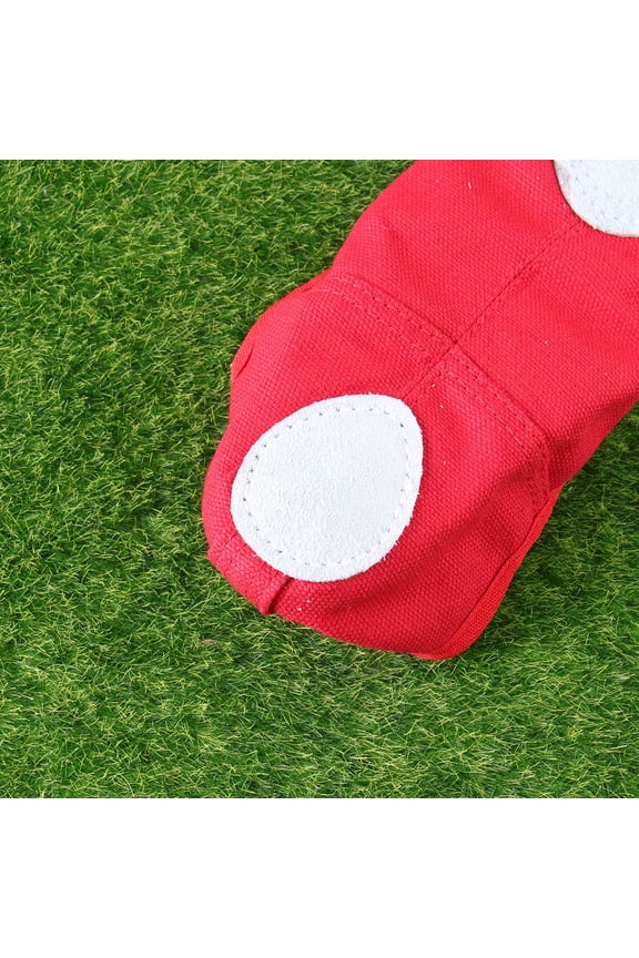 1 Pair of Contemporary Dance Shoes for Girls in Red with Anti-slip Feature for Folking Dance