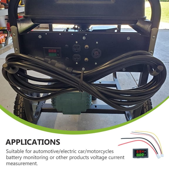 LOLIPPYY 1 Pc Automotive Voltmeter Ammeter for Electric Car Multi Plastic Voltage Measurement