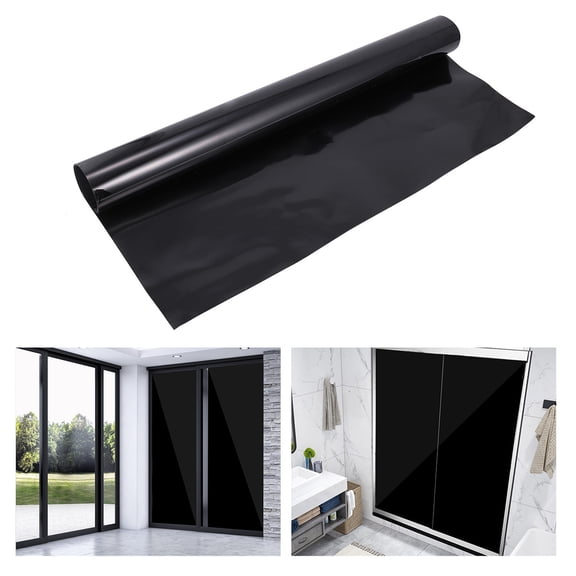 LOLIPPYY 1 Pc Black Out Windows Film Black PET Heat Insulation for Users