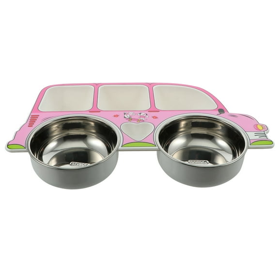 LOLIPPYY 1 Pc Children's Tableware Detachable Car Shaped Plate Blue Color