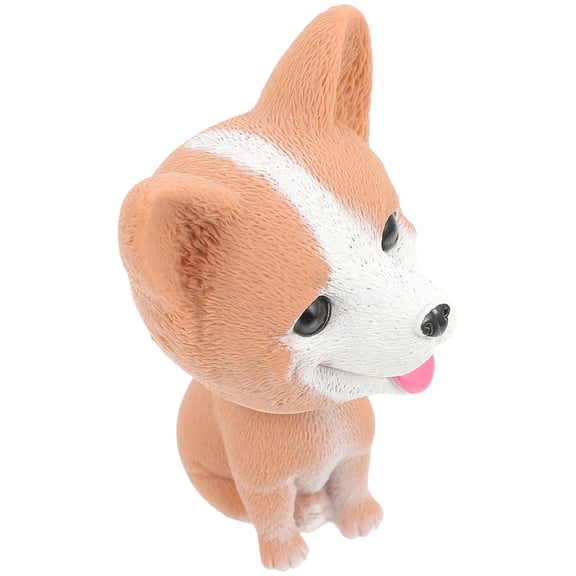 LOLIPPYY 1 Pc Corgi Dog Dashboard Decor Cute Figurine for Home and Office Lightweight Vehicle Accessory