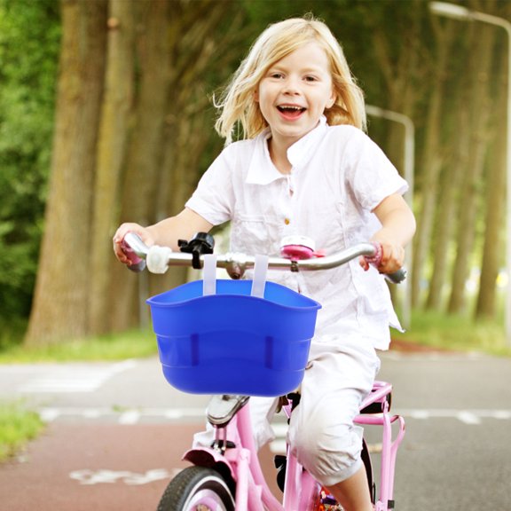 LOLIPPYY 1 Pc Kids Front Basket Plastic Practical Scooter Accessory for Child Bike Storage