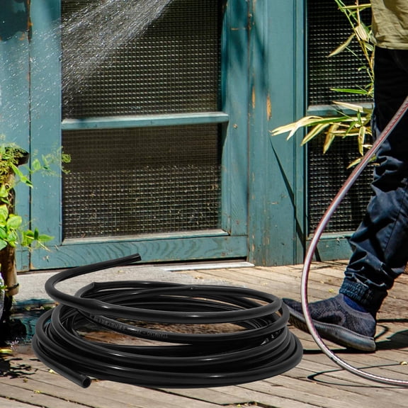 LOLIPPYY 1 Roll Flexible Hose Pipe Drip Irrigation Tubing Black For Farmers