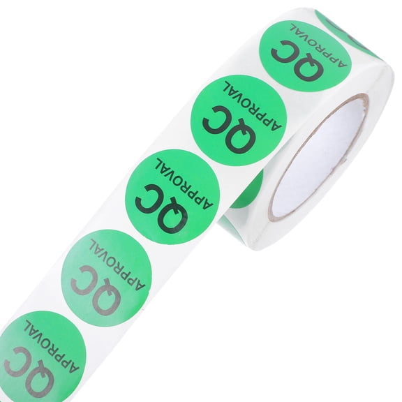 LOLIPPYY 1 Roll Round Quality Assurance Inspection Stickers For Warehouse Tested Labels