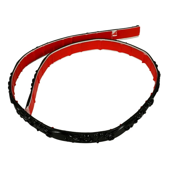 LOLIPPYY 1 Roll Self Adhesive Corner Trim PVC Black Tile Edge Protection Bathroom Use