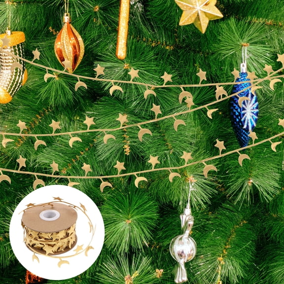 LOLIPPYY 1 Roll Star Ribbon Trim for Crafting, Accessories, and Thanksgiving Decoration Embellishment