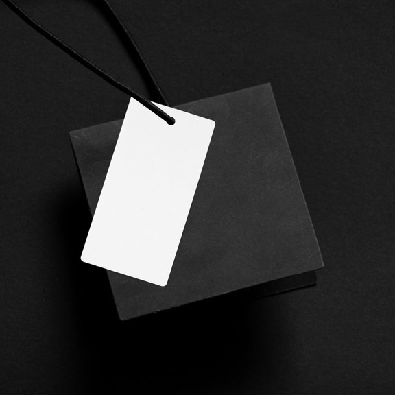 LOLIPPYY 1 Roll of Hanging Label Tag Clothes Price Hanging Tag for Craft Projects White Design