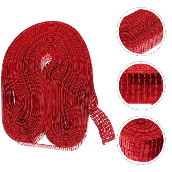 LOLIPPYY 1 Roll Red PVC Multi-Function Decorative Costume Trim for Wrapping and Crafting