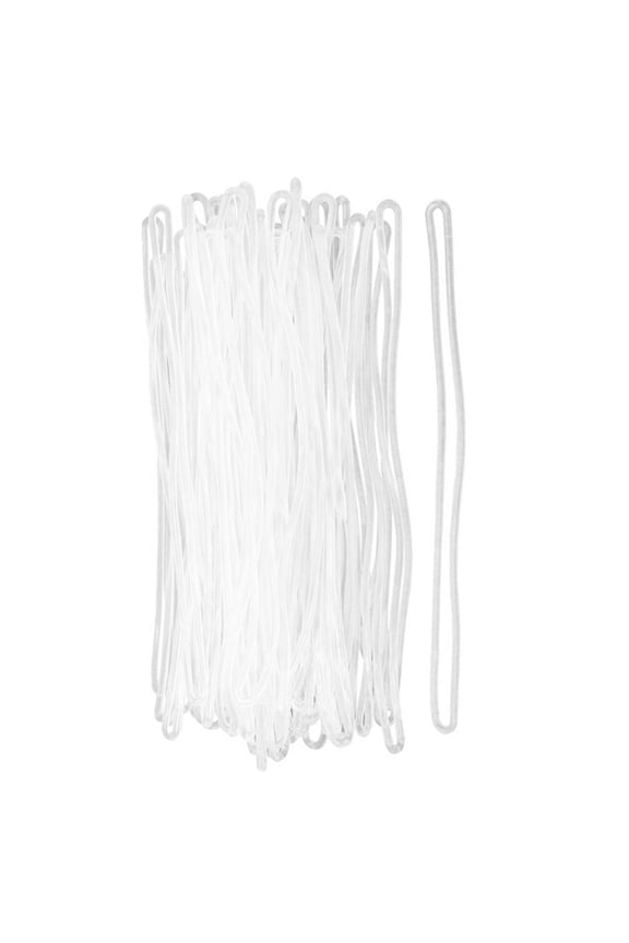 1 Set 100 Pcs Clear Plastic Luggage Straps Identify Luggage PVC for Travel