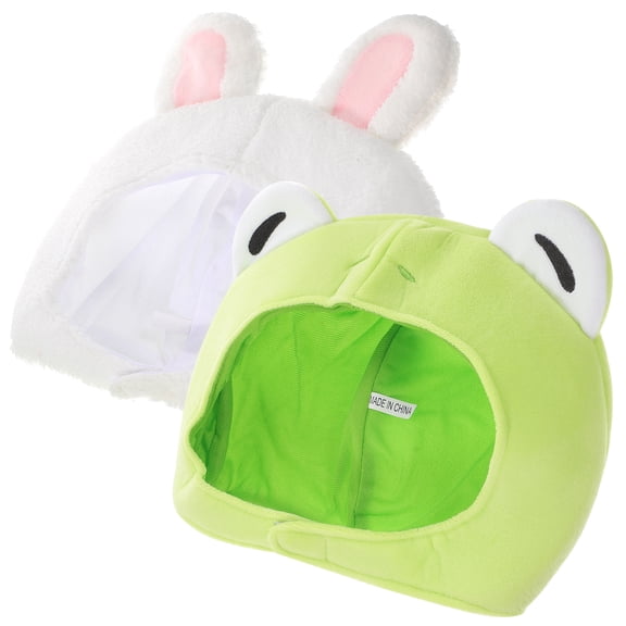 LOLIPPYY 2 Pcs Plush Animal Ear Hats Cute Photo Props Set