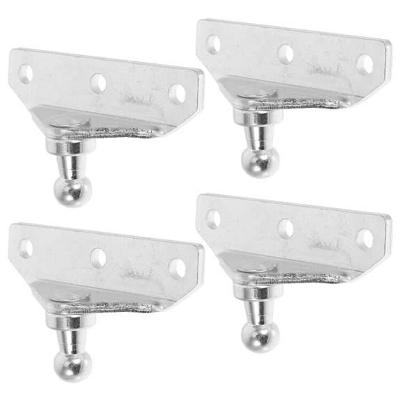 LOLIPPYY 1 Set 4Pcs Gas Strut Bracket With Silver Iron Material For Vehicle Gas Struts Installation For Automotive Hood