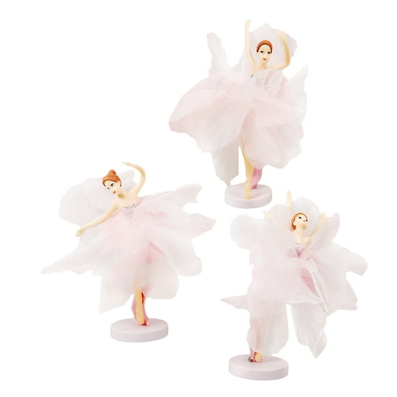 LOLIPPYY 6-Piece Elegant Ballerina Cake Decoration Set - Beautiful Adornments for Cakes