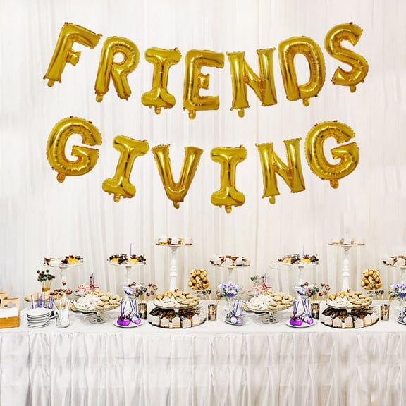LOLIPPYY 1 Set Aluminium Foil Balloons Party Balloon Friends Giving Balloon Golden Decoration