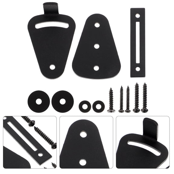 LOLIPPYY 1 Set American Style Barn Door Lock Sturdy Indoor Sliding Door Privacy Lock Simple Installation