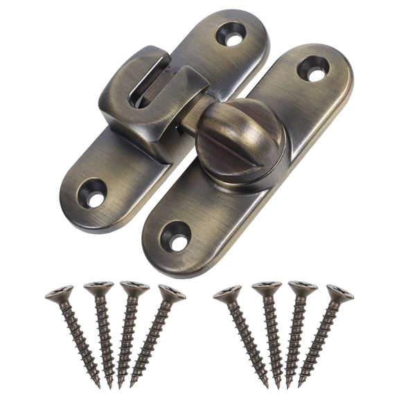 LOLIPPYY 1 Set Barn Door Latch Lock Zinc Alloy Security Locking Mechanism For Homeowners