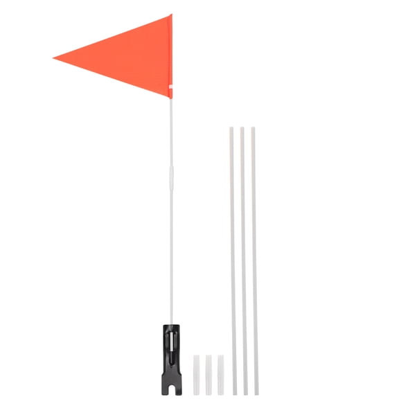 LOLIPPYY 1 Set Bicycle Safety Flag with Cylindrical Design Red for Cyclists and Drivers