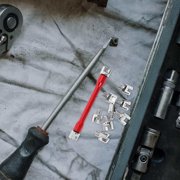 LOLIPPYY 1 Set Bike Wheel Spoke Tool Red Aluminum Spanner for Motorcycle Maintenance