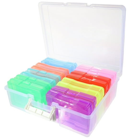 LOLIPPYY 1 Set Clear Photo Storage Box with Lid Design for Photo Organization Travel Storage