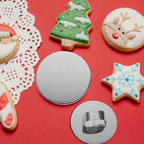 LOLIPPYY Cookie Making Kit Set with Stainless Steel Baking Molds for Family Holiday Baking and Fun