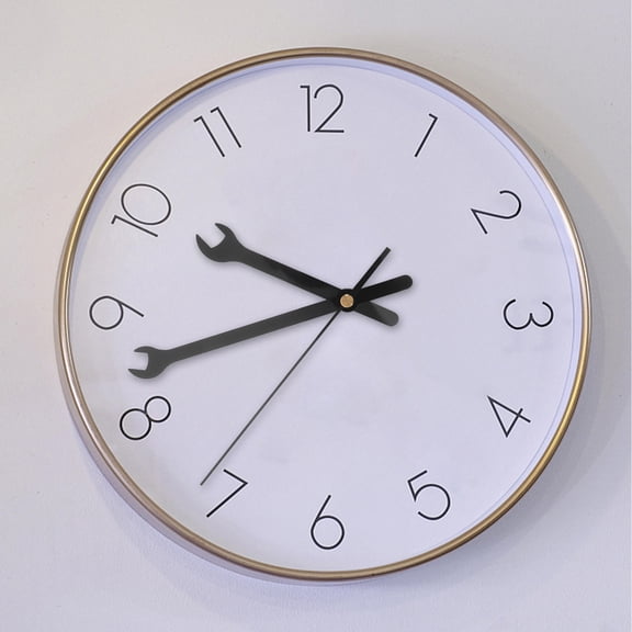 LOLIPPYY Wall Clock Repair Kit, 1 Set Black Plastic Non-Ticking Replacement Parts for School and Office Clocks