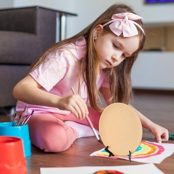 LOLIPPYY 1 Set DIY Craft Tray Solid Wood Plate for Banquet Tableware Home Decoration