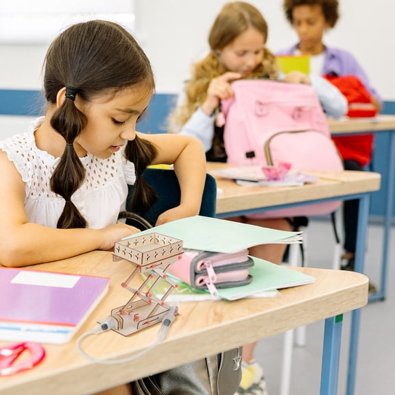 LOLIPPYY 1 Set DIY Hydraulic Lift Platform Model for Wood Lab Jack Machine in Science Experiments and Home Use