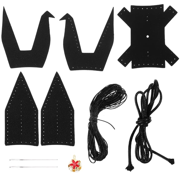LOLIPPYY 1 Set Decoration Crane Origami Crane Kit for Home Decoration Hand Stitching Black