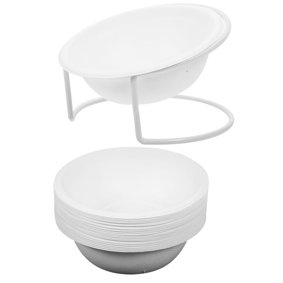 LOLIPPYY Disposable Bowls Iron for Cats and Dogs 1 Set