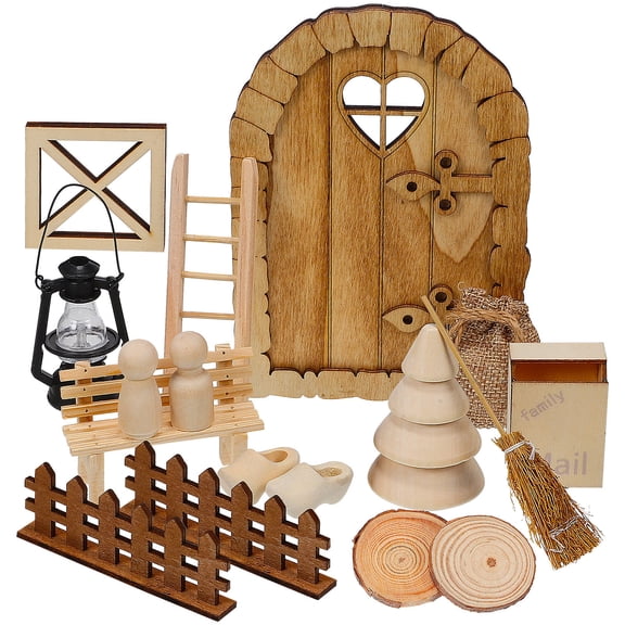 LOLIPPYY 1 Set Dollhouse Living Room Furniture Wood Assorted Color Plaything